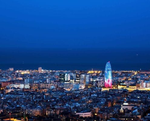 Cosas que hacer en Barcelona, vista de la ciudad por la noche