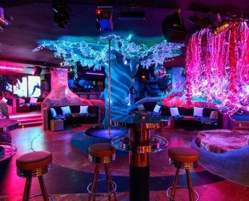 Inside the Blue Night Club Barcelona