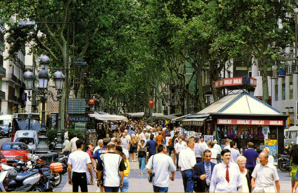 Las Ramblas street in Barcelona