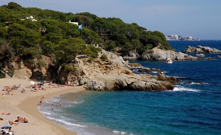 Platja Cala Rovira Costa Brava Cataluña