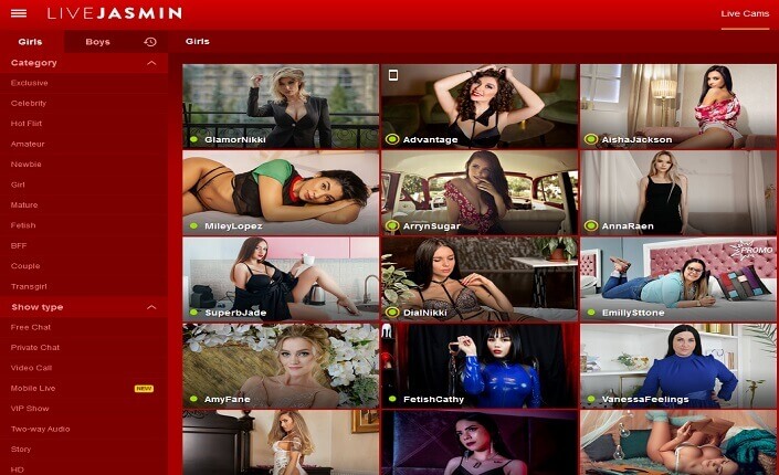 LiveJasmin Show Porno Webcam En Vivo